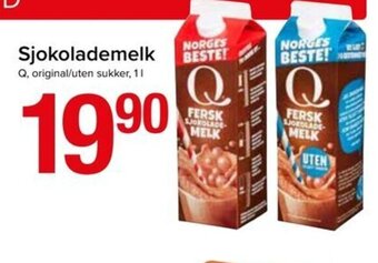 Spar Sjokolademelk tilbud