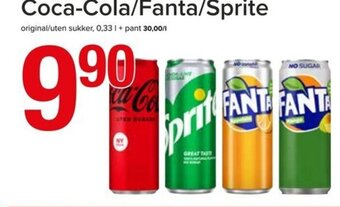 Spar Coca-Cola/Fanta/Sprite tilbud
