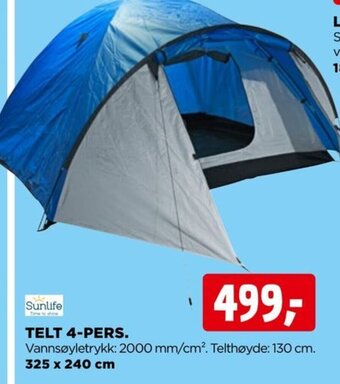 jem & fix Telt 4-Pers tilbud