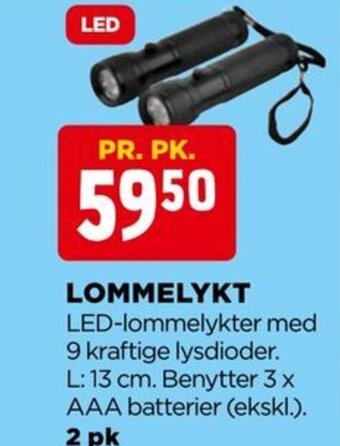 jem & fix Lommelykt tilbud