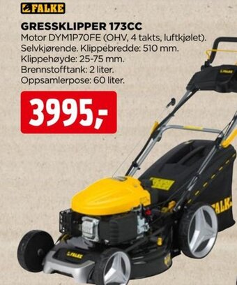jem & fix Gressklipper 173CC tilbud