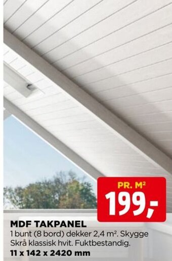 jem & fix MDF Takpanel tilbud