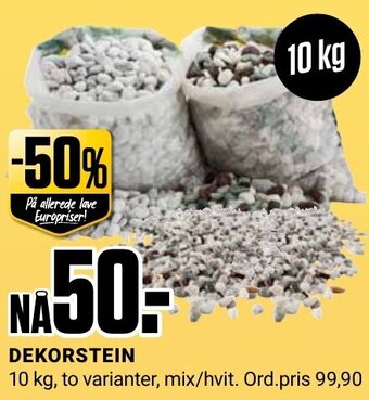 Europris Dekorstein tilbud
