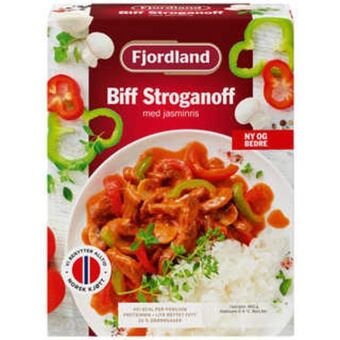 Meny Biff stroganoff tilbud