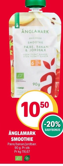 Coop Extra Änglamark Smoothie tilbud