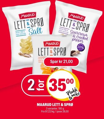 Coop Extra Maarud Lett & Sprø tilbud