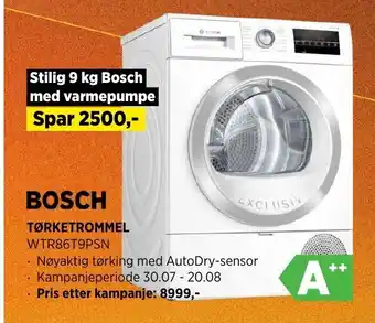 POWER Tørketrommel WTR86T9PSN tilbud