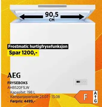 POWER Fryseboks AHB520FILW tilbud
