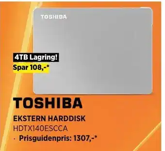 POWER Toshiba Ekstern Harddisk HDTXT140ESCCA tilbud