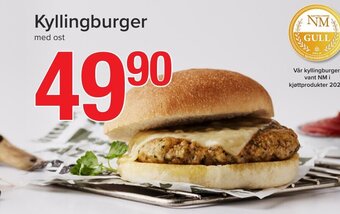 Spar Kyllingburger tilbud