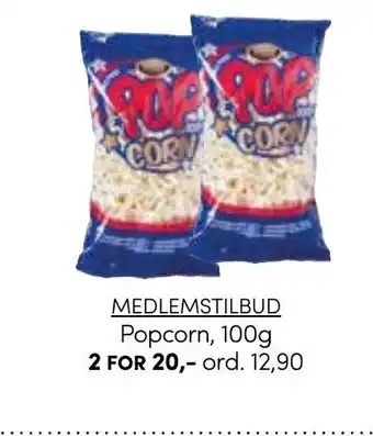 Nille Medlemstibud Popcorn, 100g tilbud