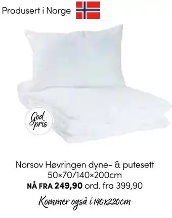 Nille Norsov Høvringen dyne-& Putesett tilbud