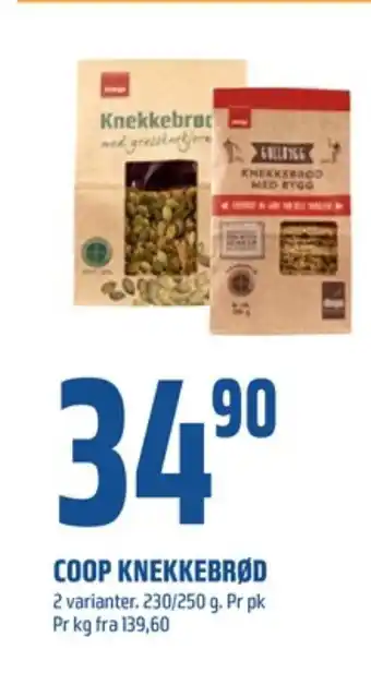 Coop Obs Gullbygg knekkebrød tilbud