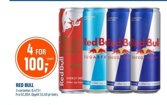 Coop Obs Red bull energidrikk tilbud