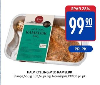 Rema 1000 Halv kylling med ramsløk tilbud