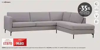 Bohus Nordic style hjørnesofa oppsett 14 høyre tilbud