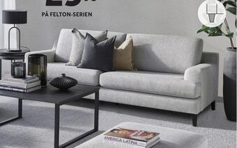 Bohus Felton slim 3 seter sofa tilbud