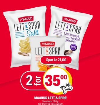 Coop Extra Maarud lett & sprø tilbud