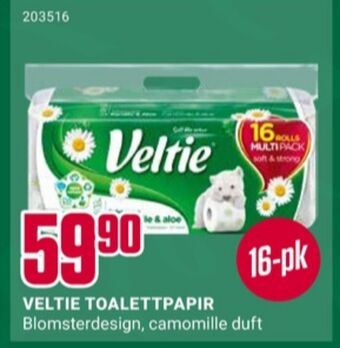 Europris Veltie toalettpapir tilbud