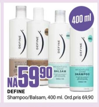Europris Define balsam tilbud