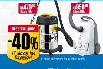 Europris Electrolux støvsuger tilbud