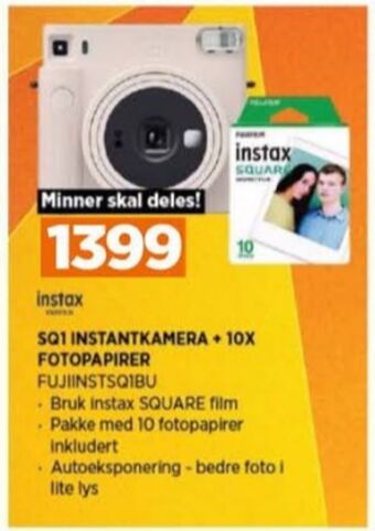 POWER Instax digitalkamera tilbud