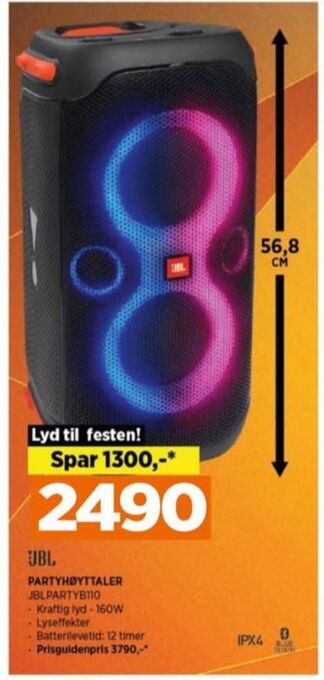 POWER Jbl høyttaler tilbud