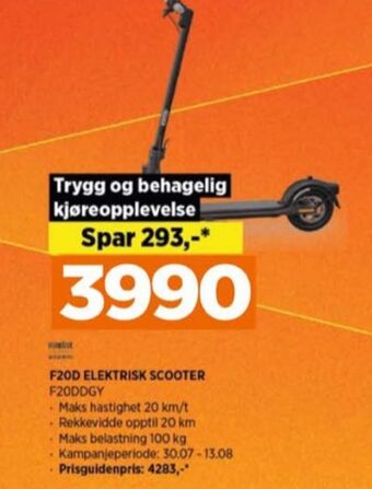 Ninebot by segway el sparkesykkel