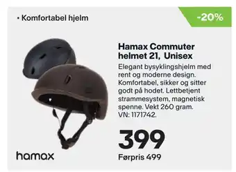 XXL Sport Hamax commuter helmet 21, unisex tilbud