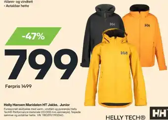 XXL Sport Helly Hansen Maridalen HT Jakke, Junior tilbud