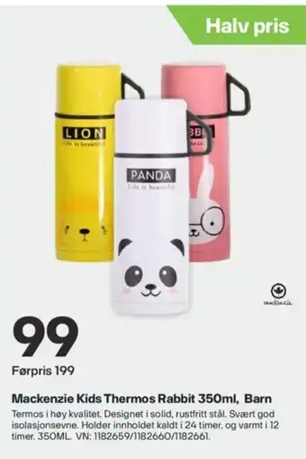 XXL Sport Mackenzie Kids Thermos Rabbit 350ml, Barn tilbud