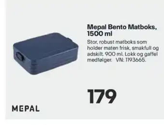 XXL Sport Mepal Bento Matboks, 1500ml tilbud
