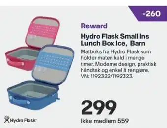 XXL Sport Hydro Flask Small Ins Lunch Box Ice, Barn tilbud