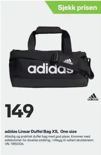 XXL Sport Adidas Linear Duffel Bag XS, One Size tilbud