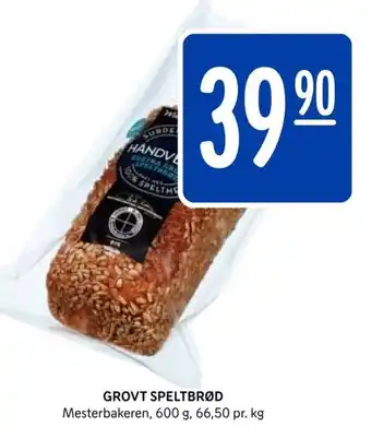Rema 1000 Grovt Speltbrød tilbud