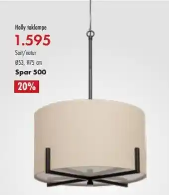 Fagmøbler Holly Taklampe tilbud