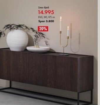 Fagmøbler Linea Skjenk tilbud