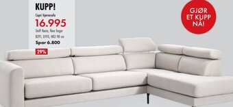 Fagmøbler Capri Hjørnesofa tilbud