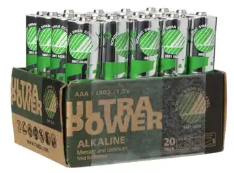 Rusta Batteri, alkalisk tilbud