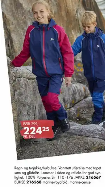 Sparkjøp Regn-og Turjakke/Turbukse tilbud