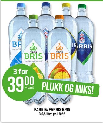 Kiwi Farris mineralvann tilbud