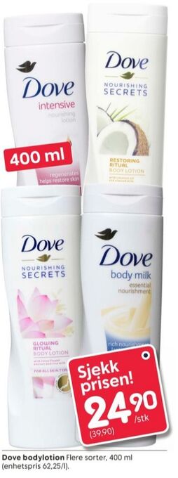Rusta Dove bodylotion tilbud