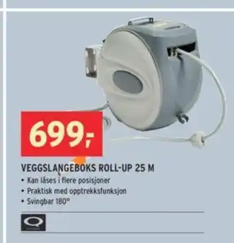 Montér Veggslangeboks Roll-Up 25 M tilbud