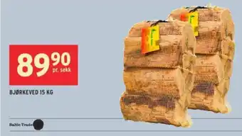 Montér Bjørkeved 15 kg tilbud