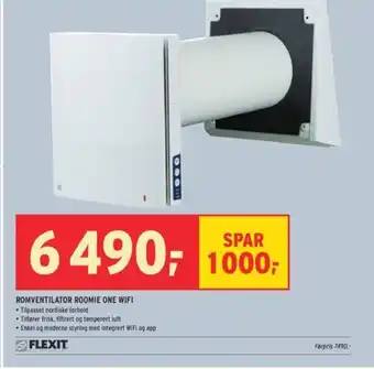 Montér Ventilator Roomie One Wifi tilbud