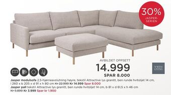 Møbelringen Jasper modulsofa tilbud
