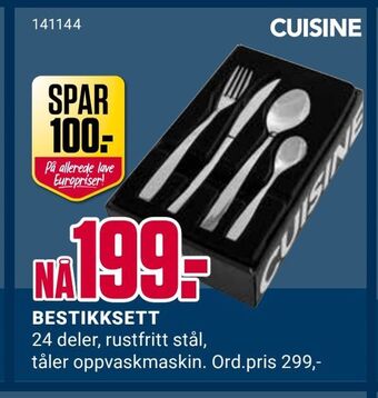 Europris Bestikksett tilbud