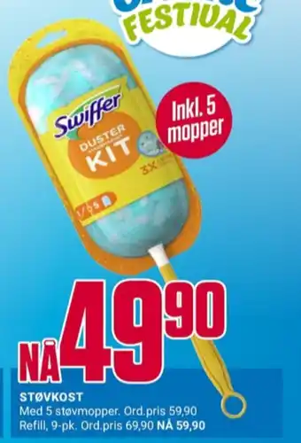 Europris Swiffer støvkost tilbud