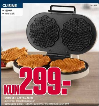 Europris Cuisine vaffeljern tilbud