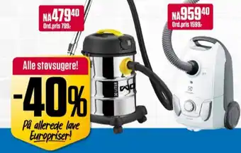 Europris Electrolux støvsuger tilbud